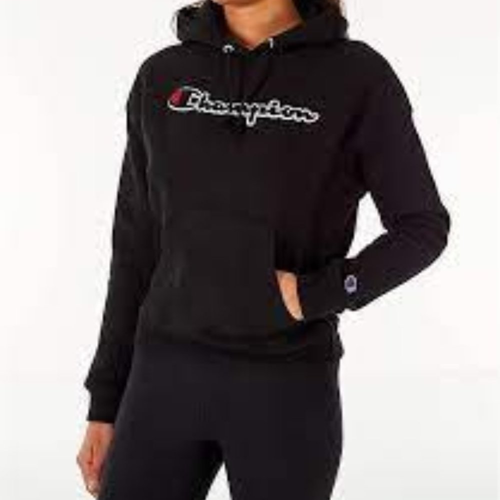 black womens champion hoodie size small